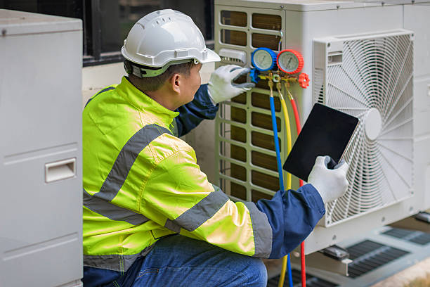 Professional Hvac technician working in Hot Springs, NC
